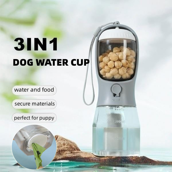 3-in-1 Portable Dog Water & Food Cup – Pet Supplies