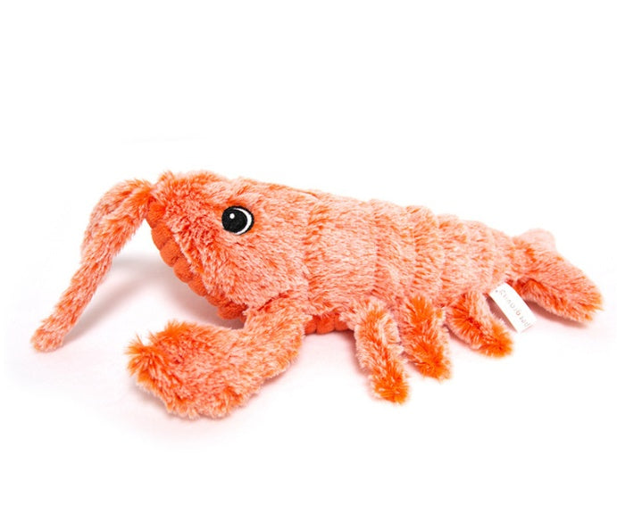 Electric Jumping Shrimp Toy – USB Charging Cat Plush