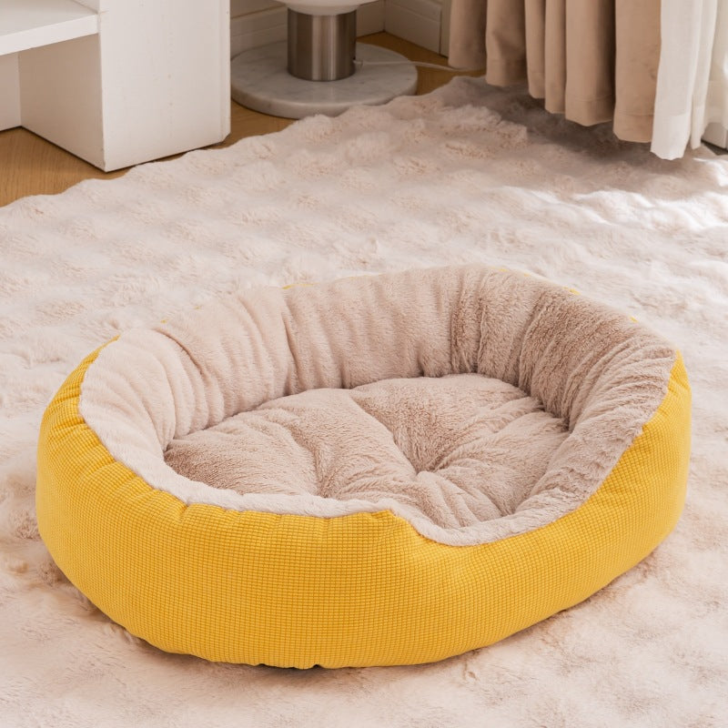 Warm Fleece Cat Nest – Thick, Removable & Washable