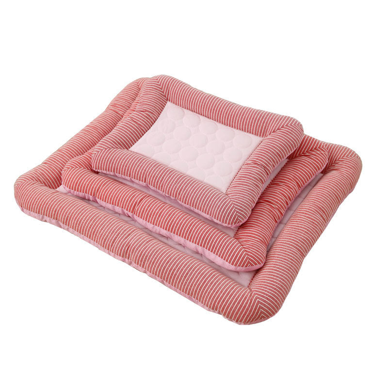 Pet Cooling Mat – Soft Ice Silk Bed for Dogs & Cats