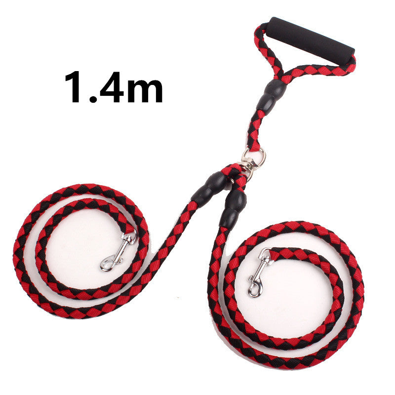 Double-Ended Dog Leash – Hands-Free One Plus Two