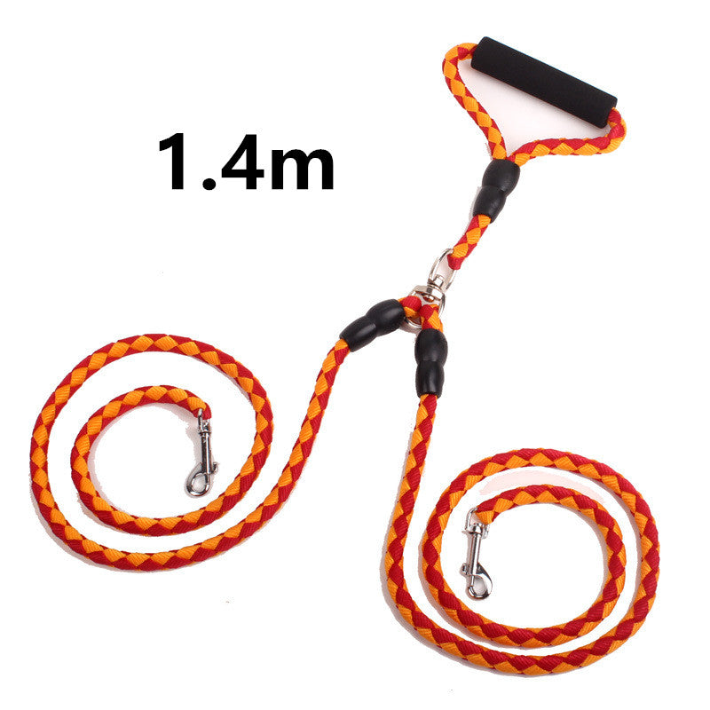 Double-Ended Dog Leash – Hands-Free One Plus Two