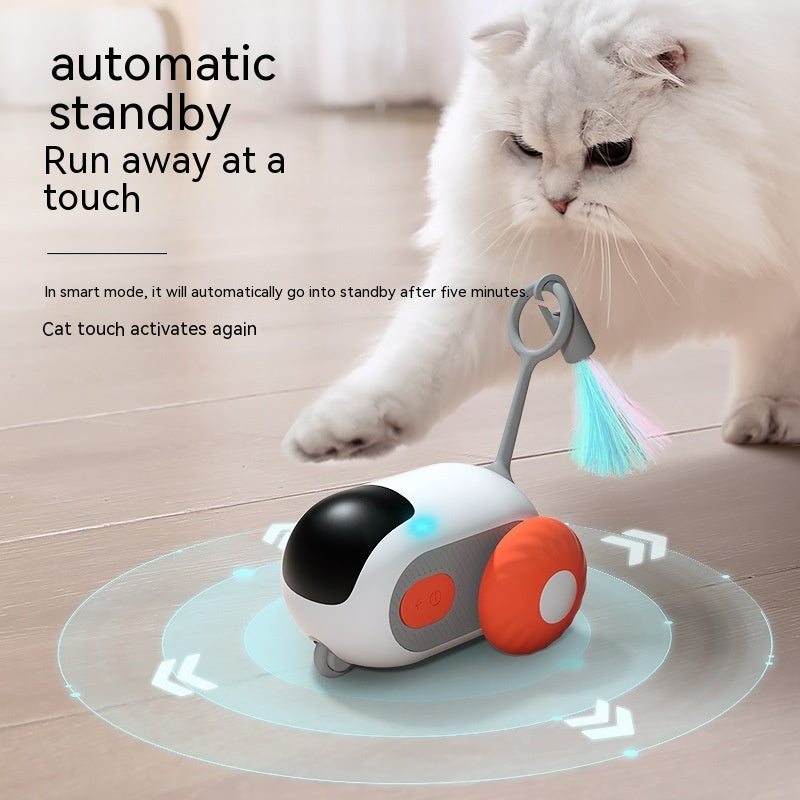 Remote Control Cat Toy Car – USB Self-Moving Interactive