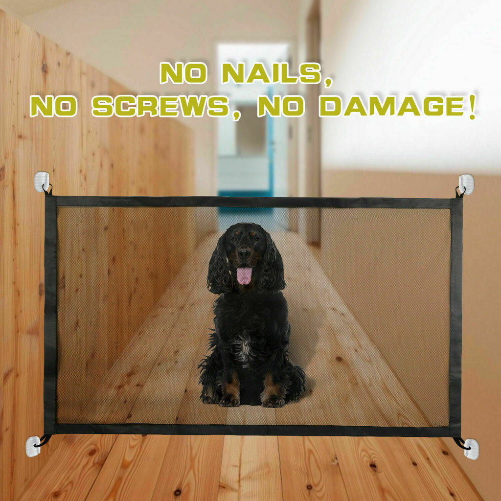 Portable Pet Safety Gate – Mesh Fence for Dogs & Cats
