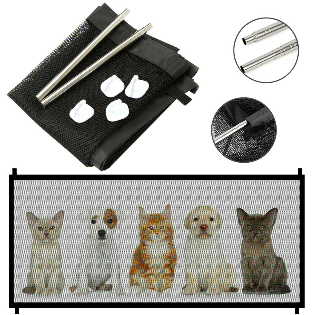 Portable Pet Safety Gate – Mesh Fence for Dogs & Cats