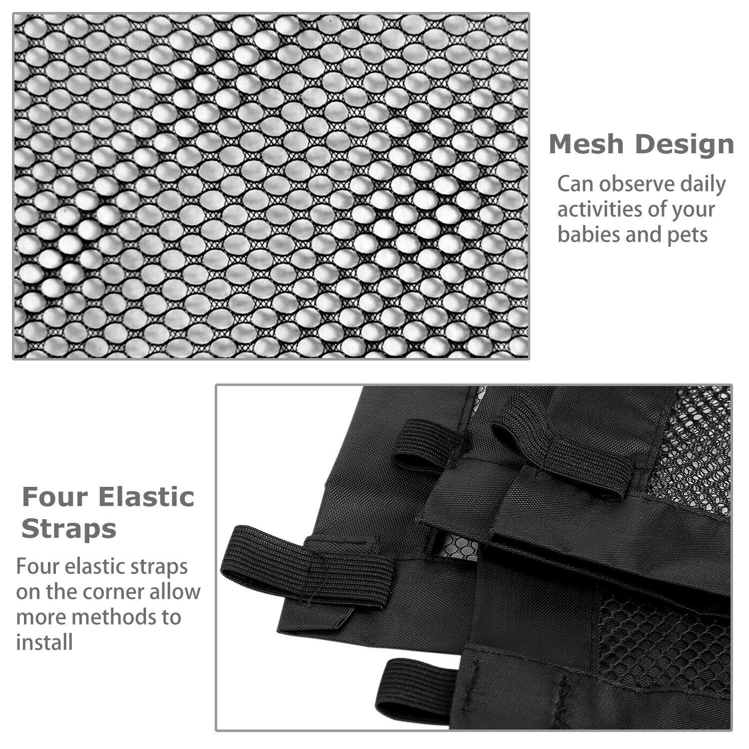 Portable Pet Safety Gate – Mesh Fence for Dogs & Cats