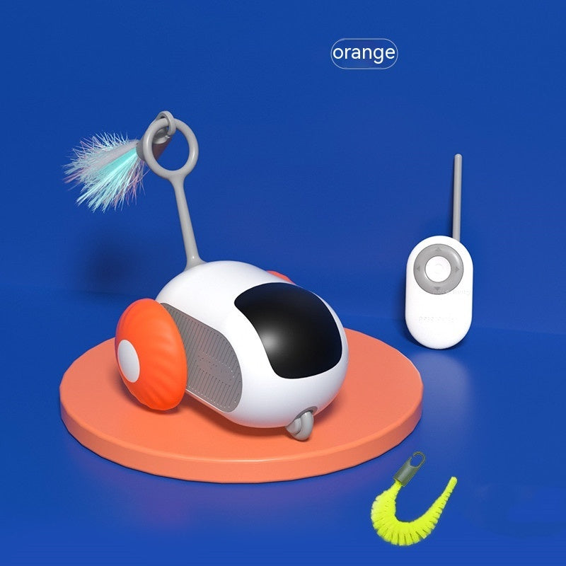 Remote Control Cat Toy Car – USB Self-Moving Interactive