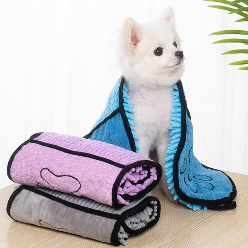 Super Absorbent Pet Towel – Quick-Dry Microfiber for Dogs & Cats