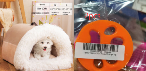 Portable Pet Nest – Warm Dog & Cat Bed for Autumn & Winter