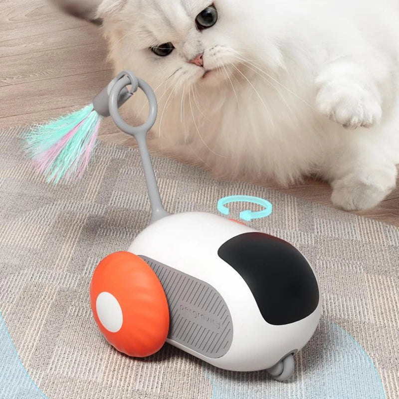 Remote Control Cat Toy Car – USB Self-Moving Interactive