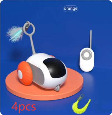Remote Control Cat Toy Car – USB Self-Moving Interactive