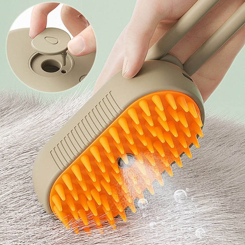 3-in-1 Electric Pet Grooming Brush – Steam & Massage for Cats & Dogs