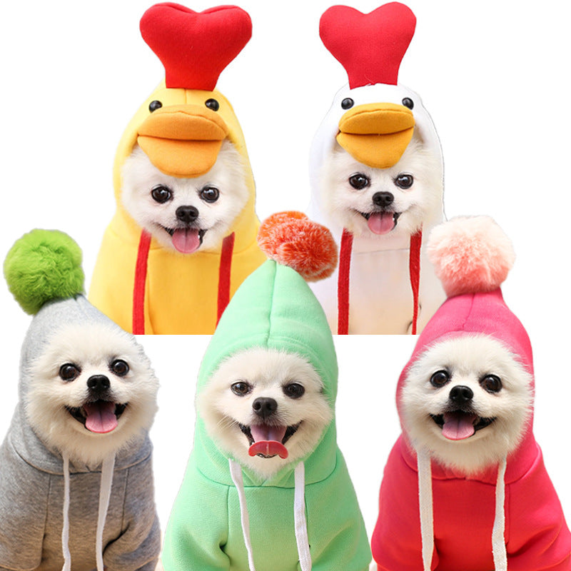 Cute Fruit Hoodie – Warm Winter Clothes for Small Dogs