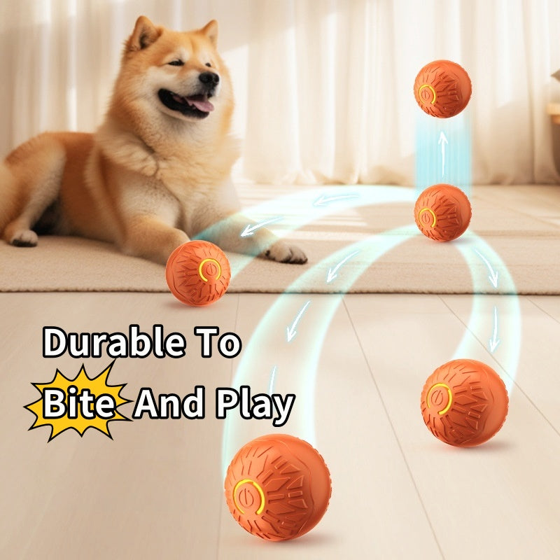 Smart LED Jumping Dog Ball – Durable Interactive Toy