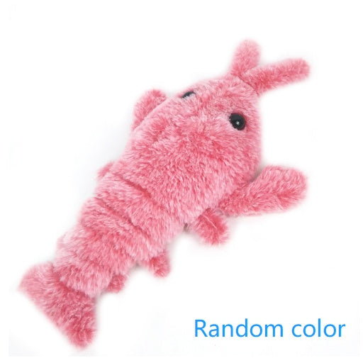 Electric Jumping Shrimp Toy – USB Charging Cat Plush