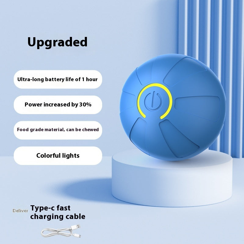 Smart LED Jumping Dog Ball – Durable Interactive Toy