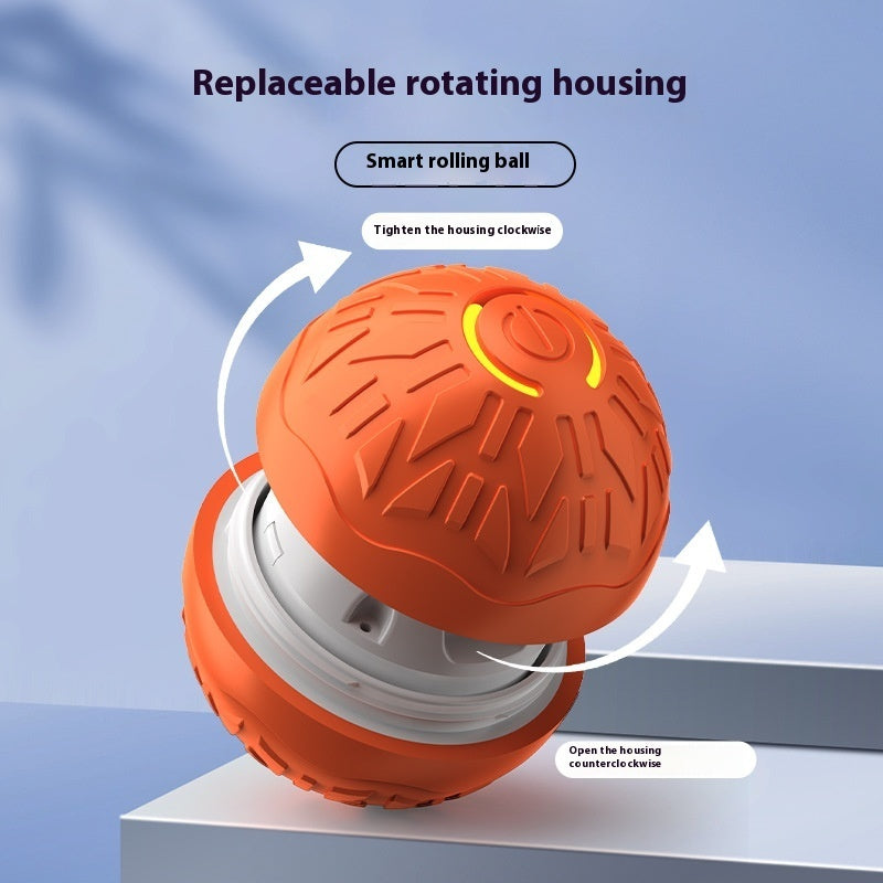 Smart LED Jumping Dog Ball – Durable Interactive Toy