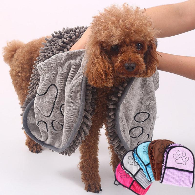 Super Absorbent Pet Towel – Quick-Dry Microfiber for Dogs & Cats