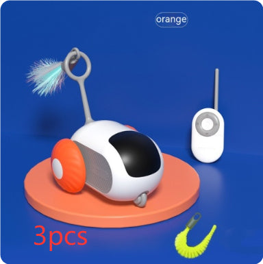 Remote Control Cat Toy Car – USB Self-Moving Interactive