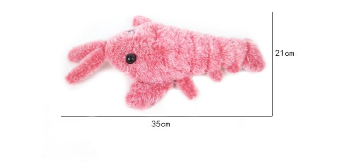 Electric Jumping Shrimp Toy – USB Charging Cat Plush