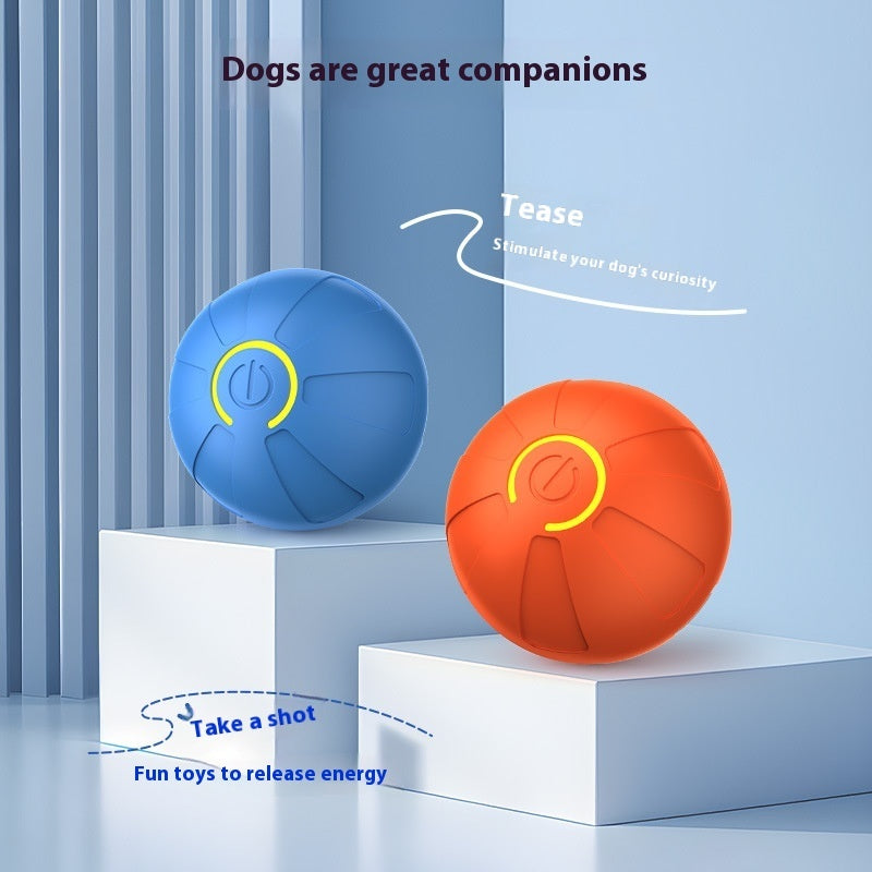 Smart LED Jumping Dog Ball – Durable Interactive Toy