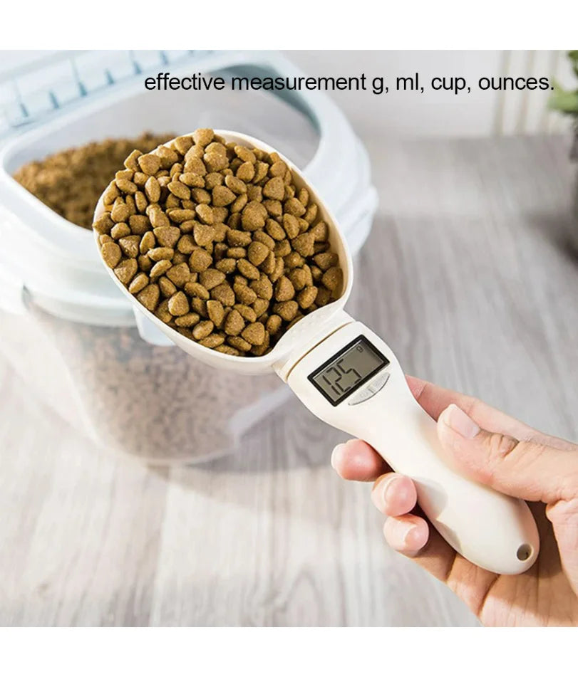 Electronic Pet Food Measuring Scoop with LED Display