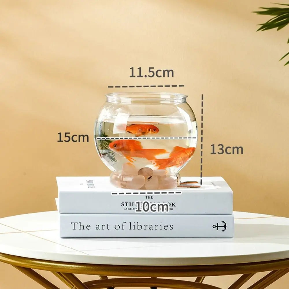 Sturdy Nicely Betta Fish Bowl Small Aquariums for Small Ornamental Fish And Reptiles High Transparency Glass Good View