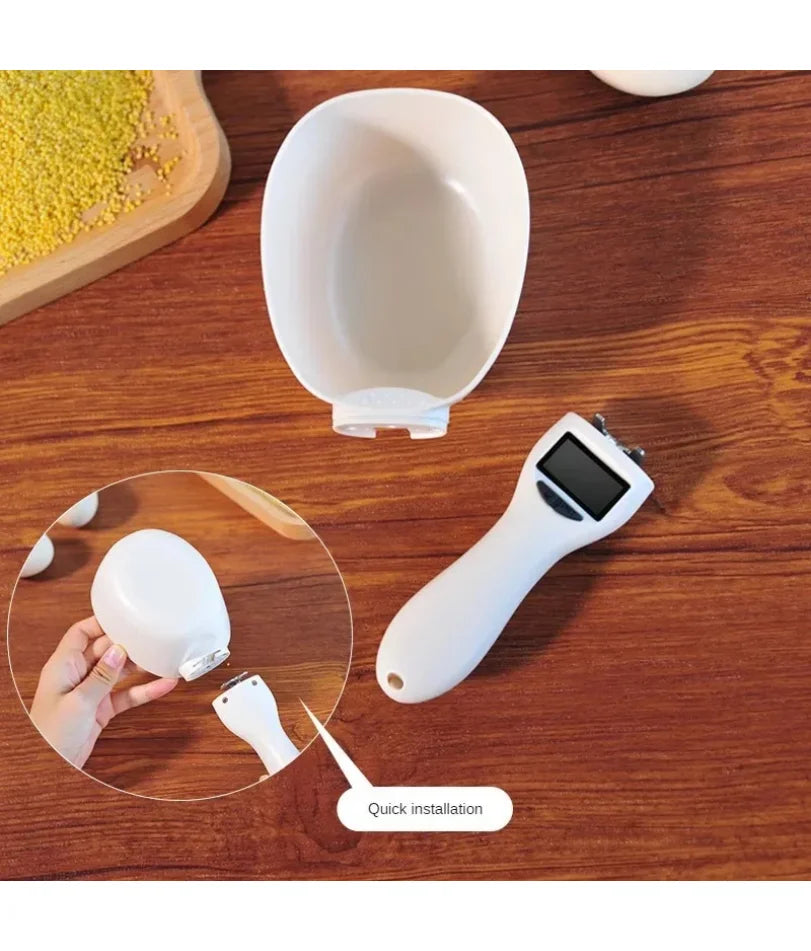 Electronic Pet Food Measuring Scoop with LED Display