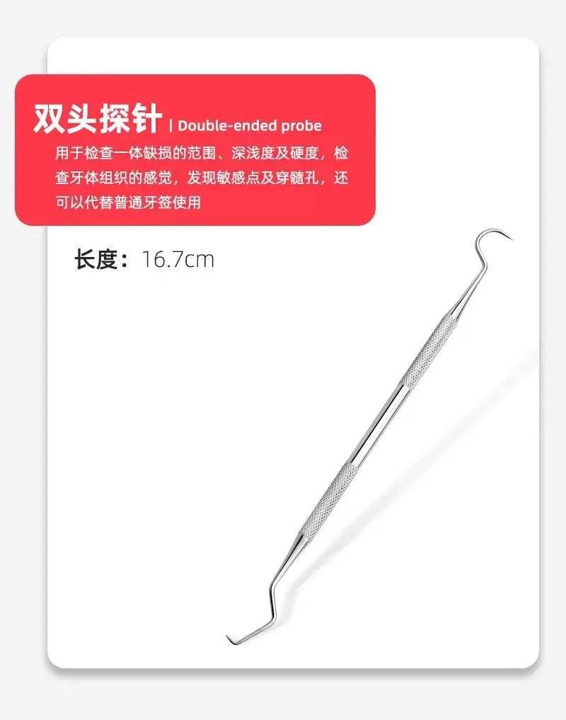 Stainless Steel Pet Tooth Cleaning Tool – Dental Care Set for Dogs & Cats, Removes Tartar & Stains