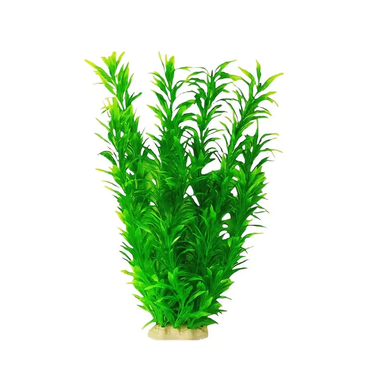 40cm Handmade Aquatic Plant Landscape Green Artificial Aquarium Plant  Fish Tank Decoration Realistic For Home Fish Tank Decor
