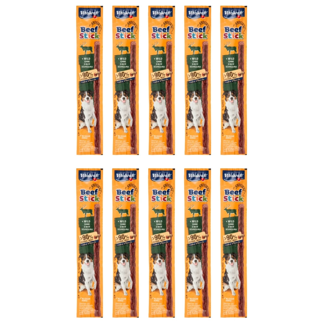 Game Dog Treats Beef Stick 10x12g - Vitokraff