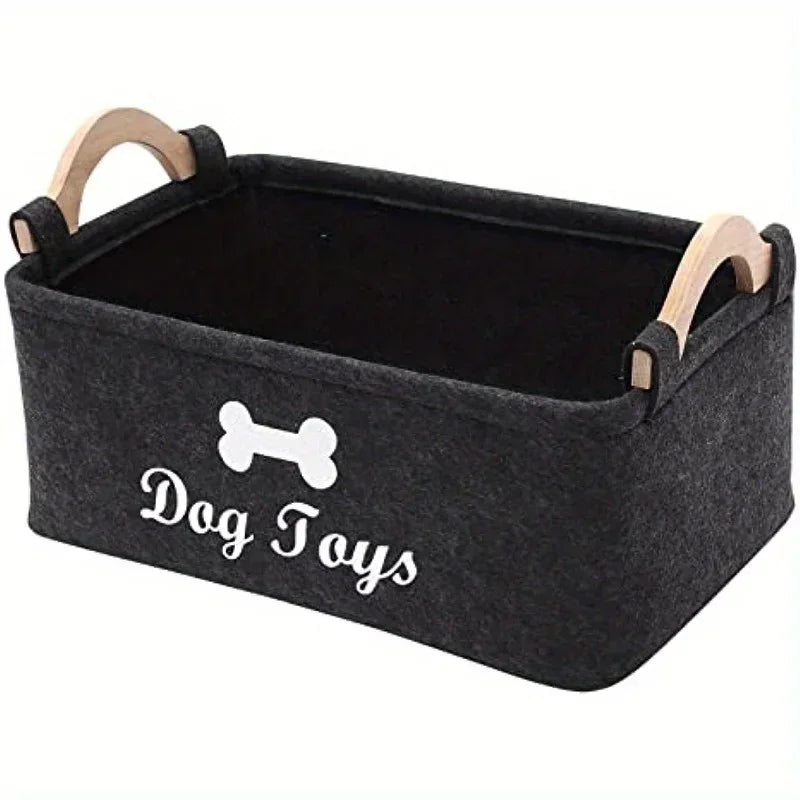 Felt Pet Toy Storage Box – Organizer