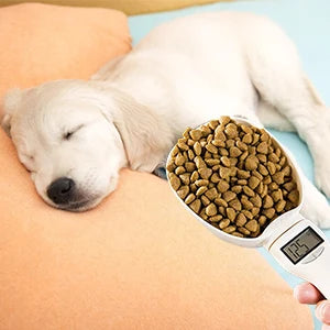 Electronic Pet Food Measuring Scoop with LED Display