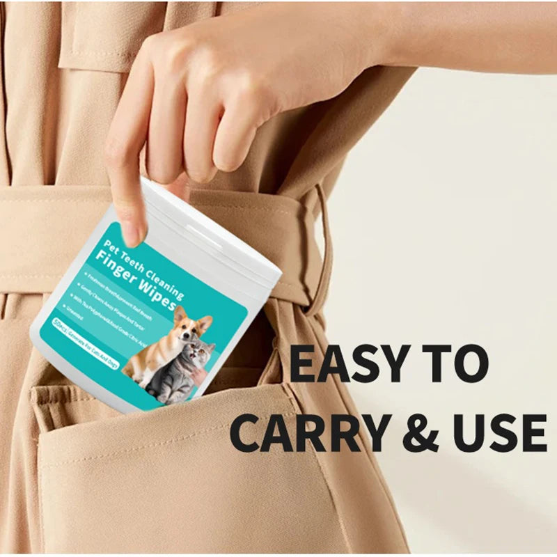 Disposable Finger Toothbrush & Oral Wipes – Dogs & Cats