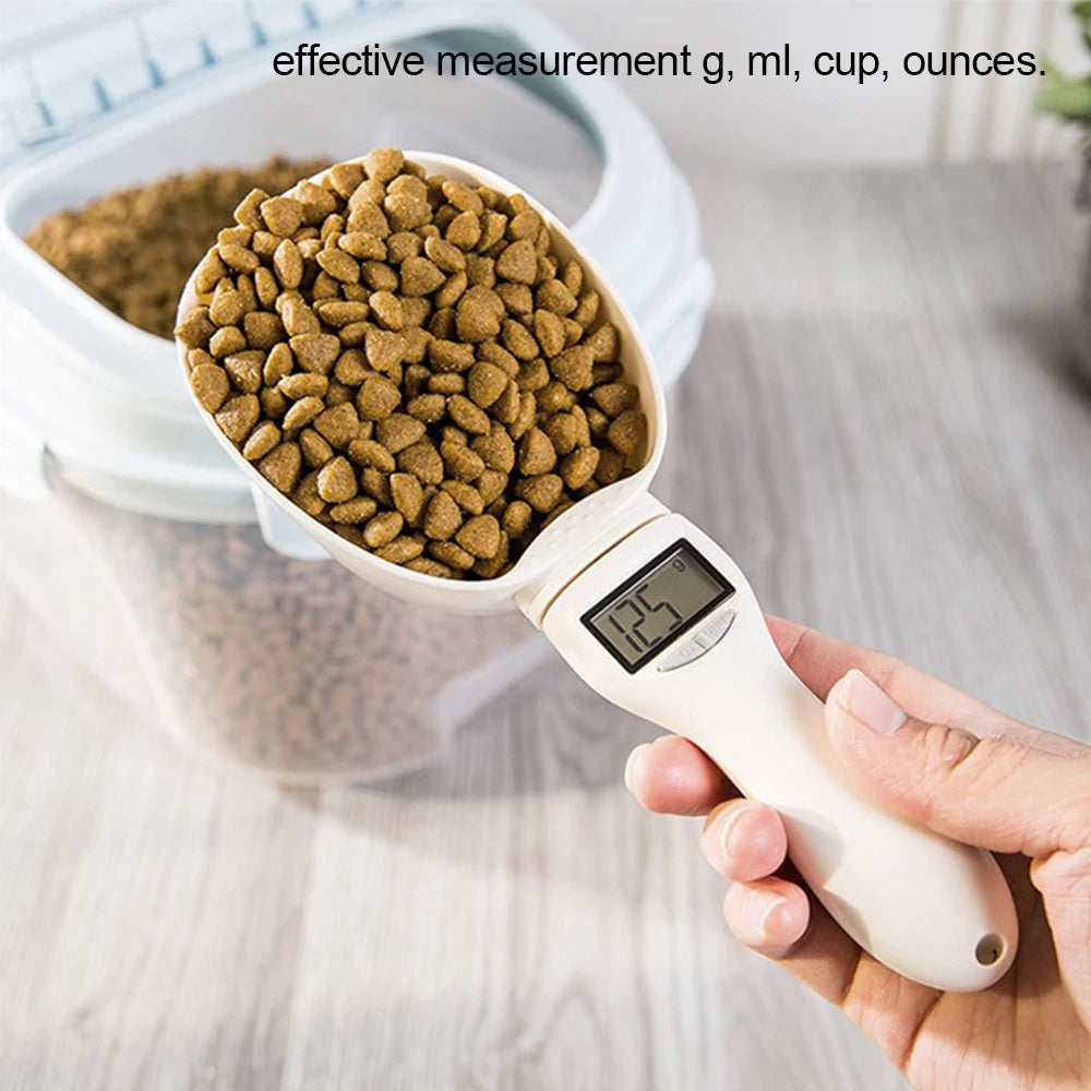 Electronic Pet Food Measuring Scoop with LED Display