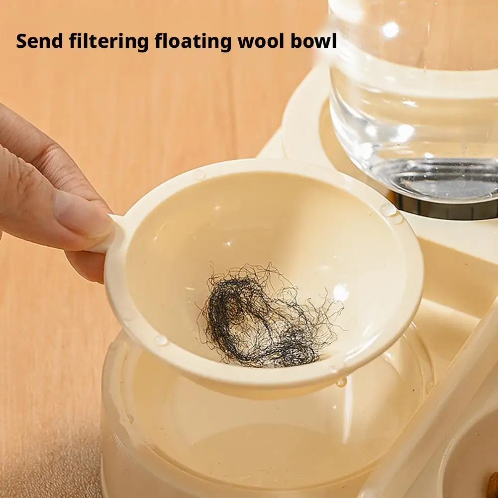 Automatic Pet Bowl for Cats – 2-in-1 Feeder & Water Dispenser, Non-Slip Design for Cats & Small Dogs