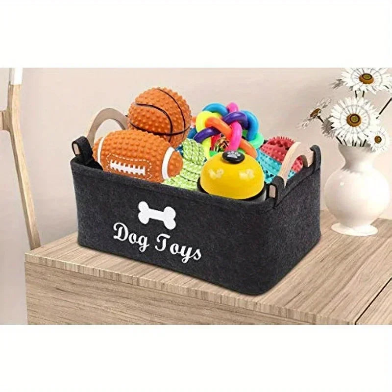 Felt Pet Toy Storage Box – Organizer