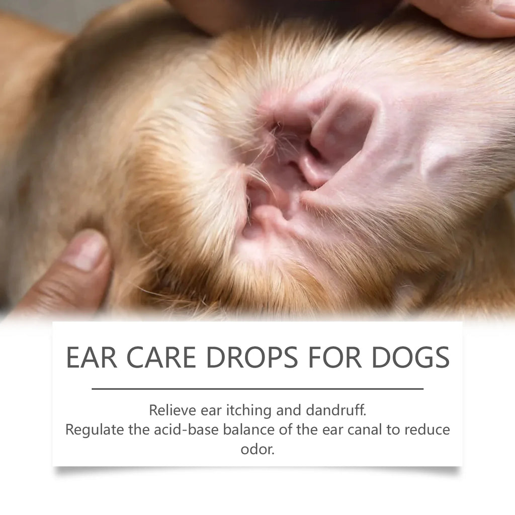 Dog Ear Care Drops – 60ml Anti-Itch & Odor Ear Cleaner