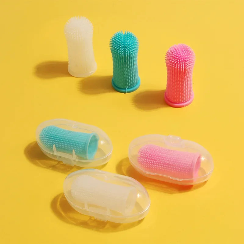 Super Soft Silicone Finger Toothbrush – Dogs & Cats Oral Care