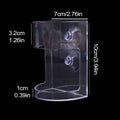 Non-Slip Aquarium Feeder Ring Fish Feeding Supplies Transparent Fish Feeding Dish Floating Food Feeder Square for Fish Tank