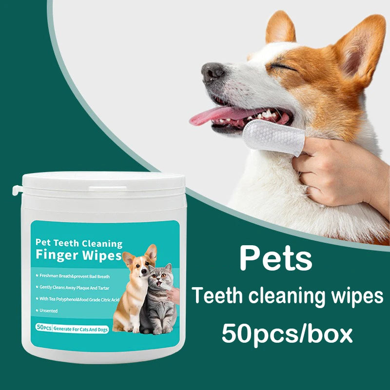 Disposable Finger Toothbrush & Oral Wipes – Dogs & Cats