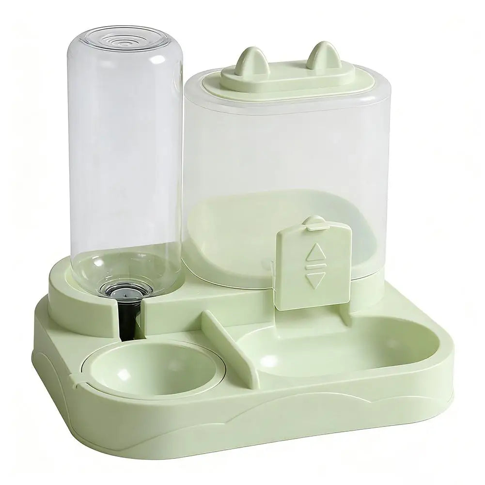 Automatic Pet Bowl for Cats – 2-in-1 Feeder & Water Dispenser, Non-Slip Design for Cats & Small Dogs