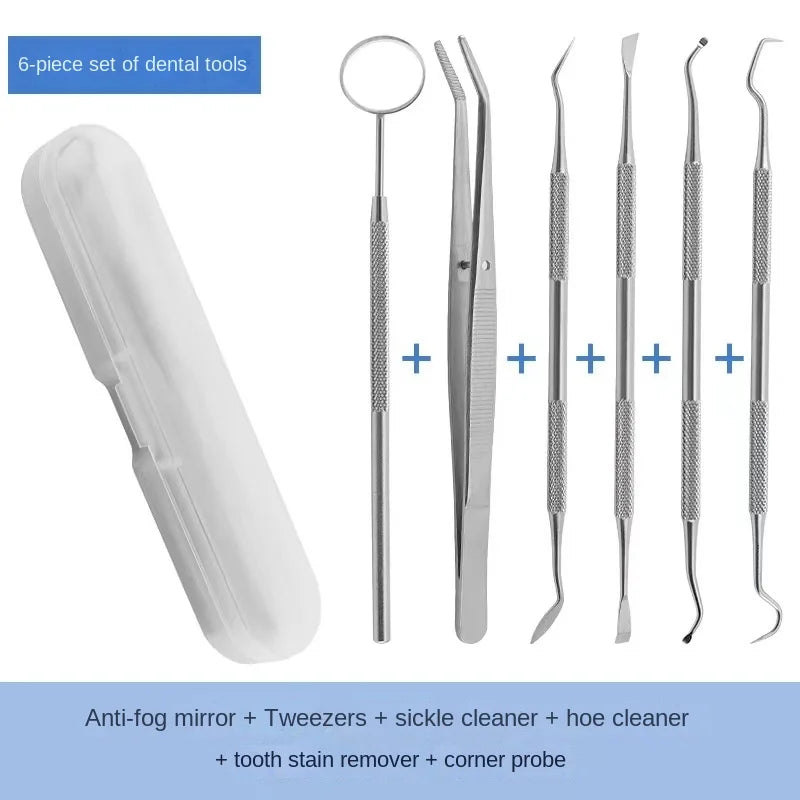 Stainless Steel Pet Tooth Cleaning Tool – Dental Care Set for Dogs & Cats, Removes Tartar & Stains