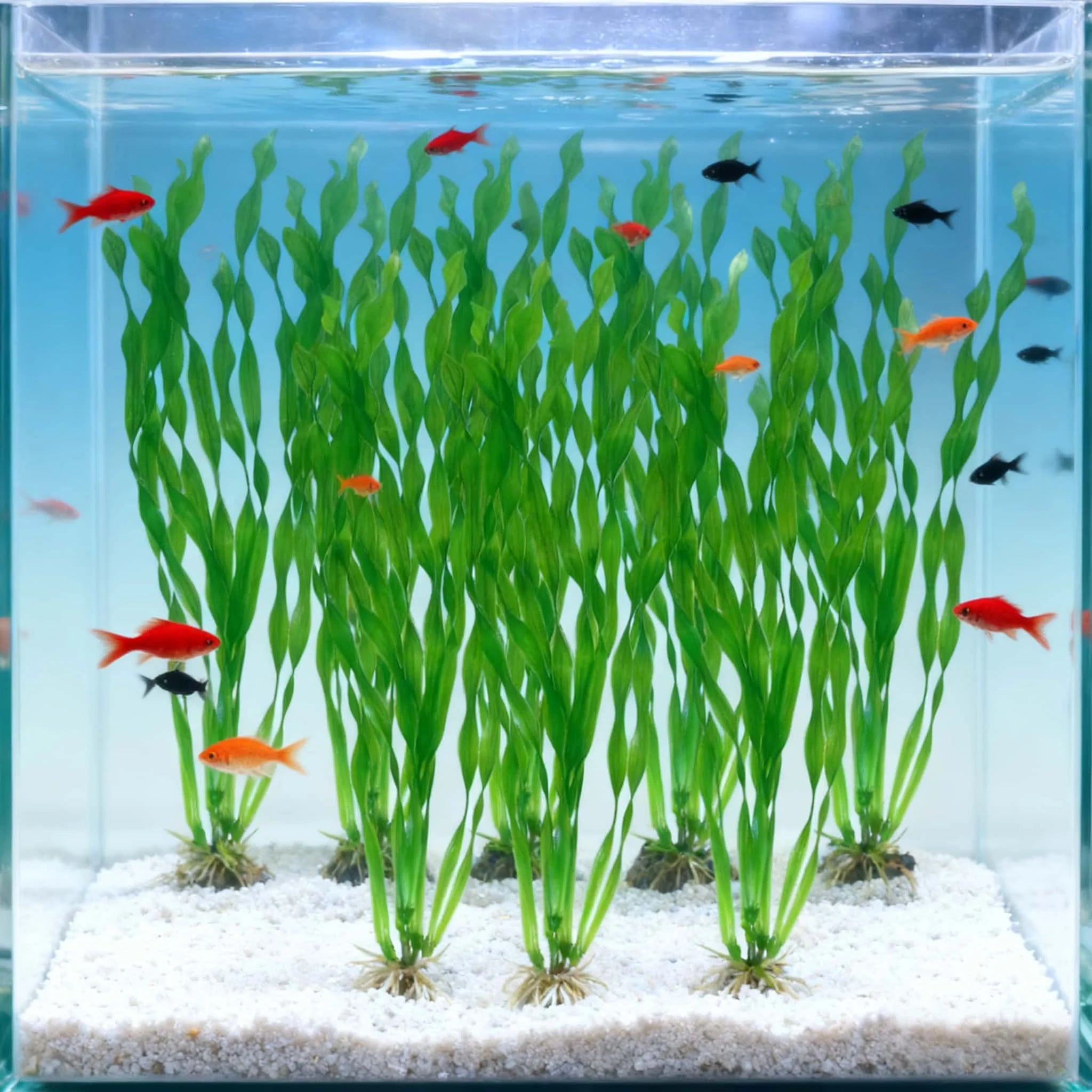 8pcs Vibrant Artificial Plants - Durable PE Aquascaping Set for Fish Tank Decor,  Aquatic Plants, Aquarium Decor