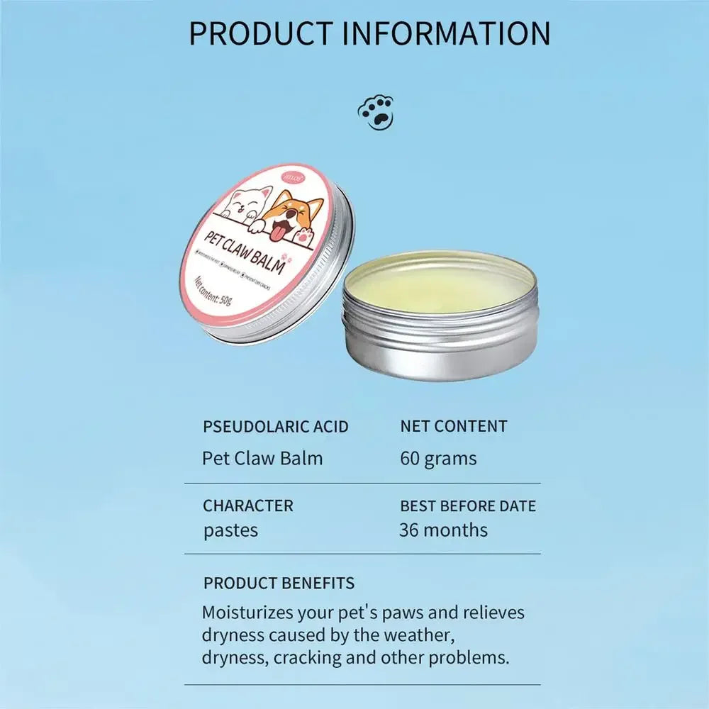 Paw Balm for Cats & Dogs – 50g Protective & Moisturizing Cream