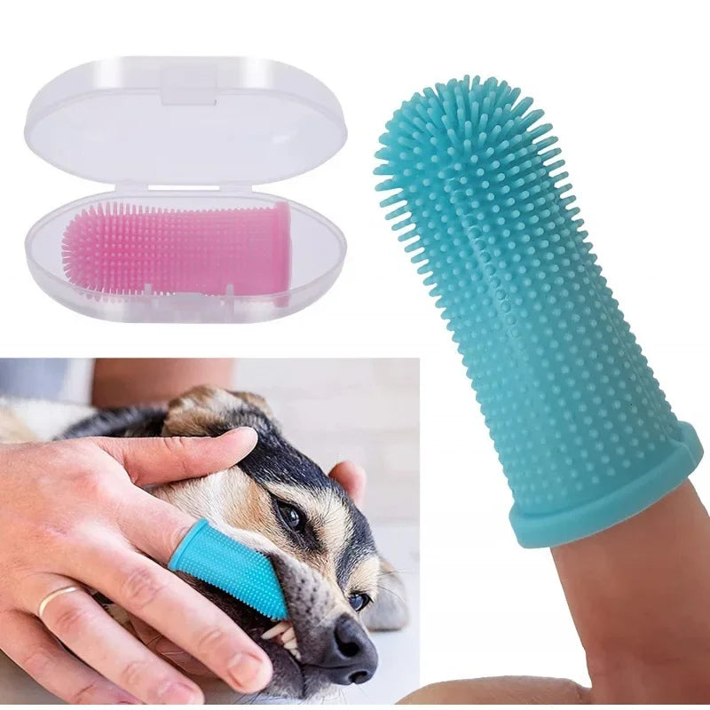 Super Soft Silicone Finger Toothbrush – Dogs & Cats Oral Care