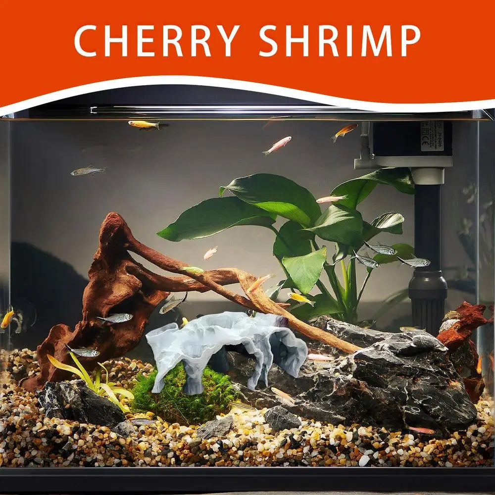 Fish Tank Hideouts Aquarium Underground Tunnel Cave Breeding Shelter Landscape Decoration for Betta Cory Small Cichlid Guppy