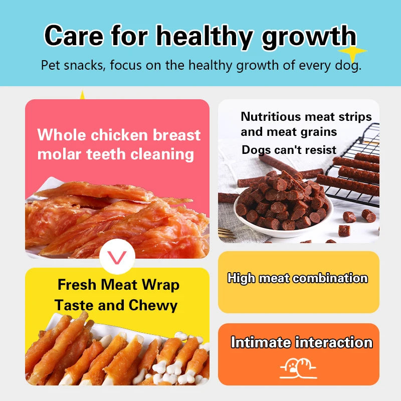 Dog Training Snacks – 110g Chicken & Beef Chew Sticks