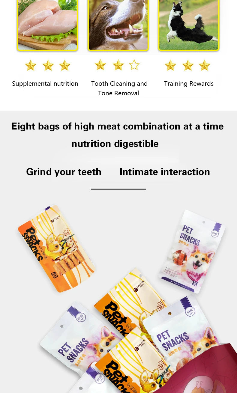 Dog Training Snacks – 110g Chicken & Beef Chew Sticks