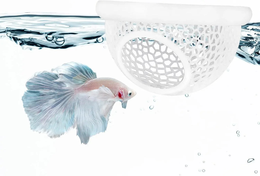 3-in-1 Aquarium Floating Cave – Fish & Shrimp Hideout & Feeding Ring